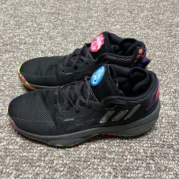 NEW Damian Lillard Big Mood Emoji Rainbow Adidas Basketball Shoes - Men\'s Size 9 main image 5